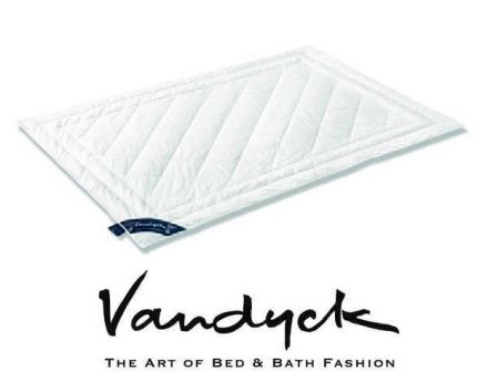 VANDIJCK Zomerdekbed SUMMER SILK. Gevuld met moerbeizijde, tijk van 100% gekamde katoen. Heerlijk koel in de zomer. Uitvoering: Zomer. MAAT: 140 X 200 cm.